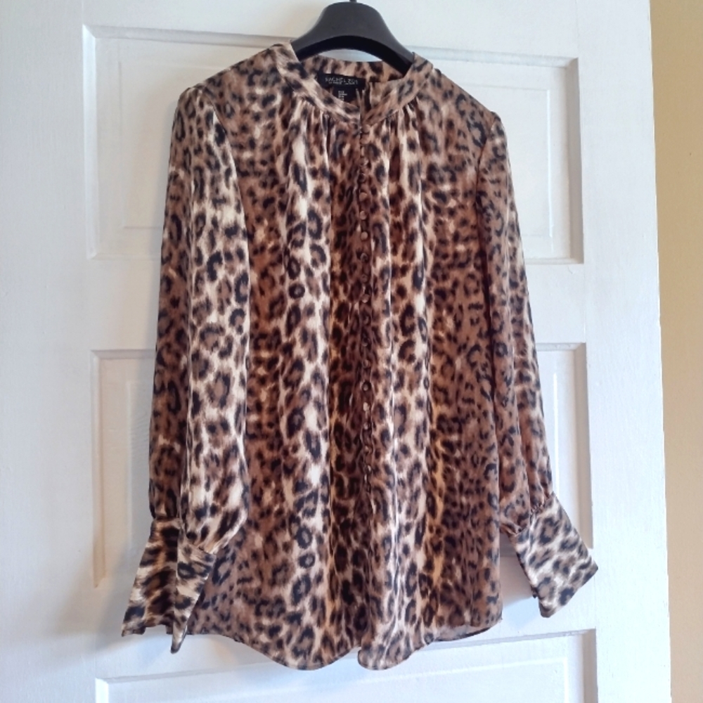 Rachel Zoe Leopard Print Top